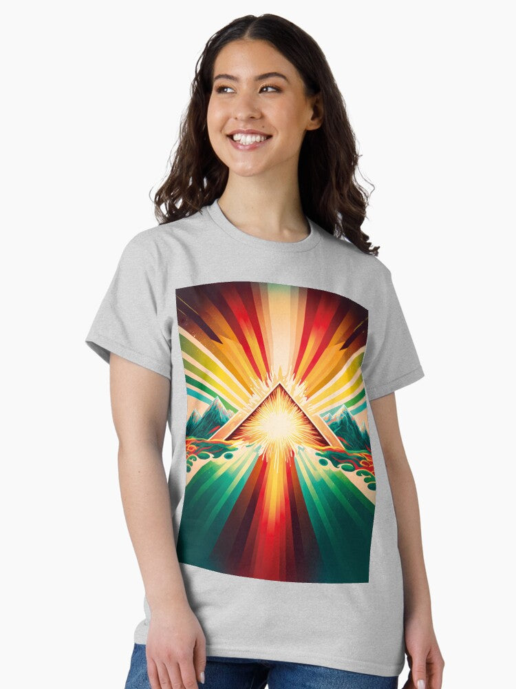 The Burst of Prismatic color Classic T-Shirt