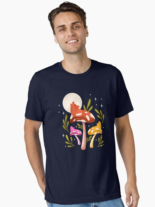 Mushroom and Moonlight Essential T-Shirt