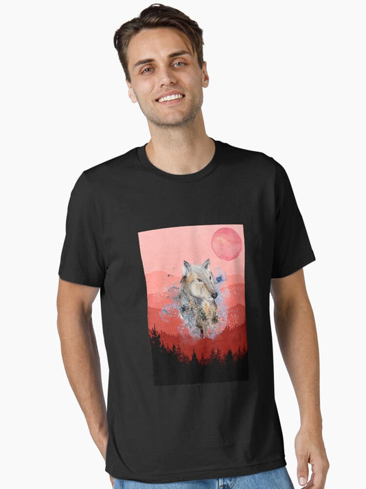 Watercolor wolf Essential T-Shirt