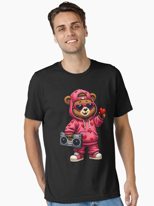 Pink Valentine's Teddy Bear Hip Hop Kids Girls Love hip hop,Meme Internet Memes Essential T-Shirt