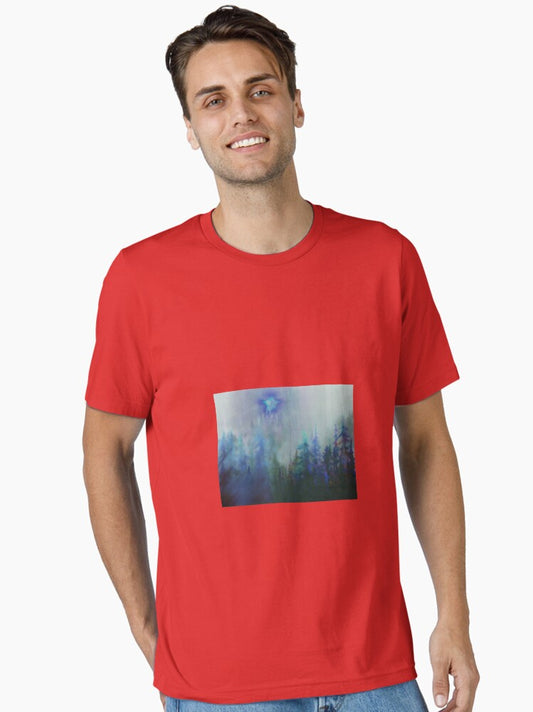 Floating above my home in the canyon was this ball of blue and green light. Essential T-Shirt