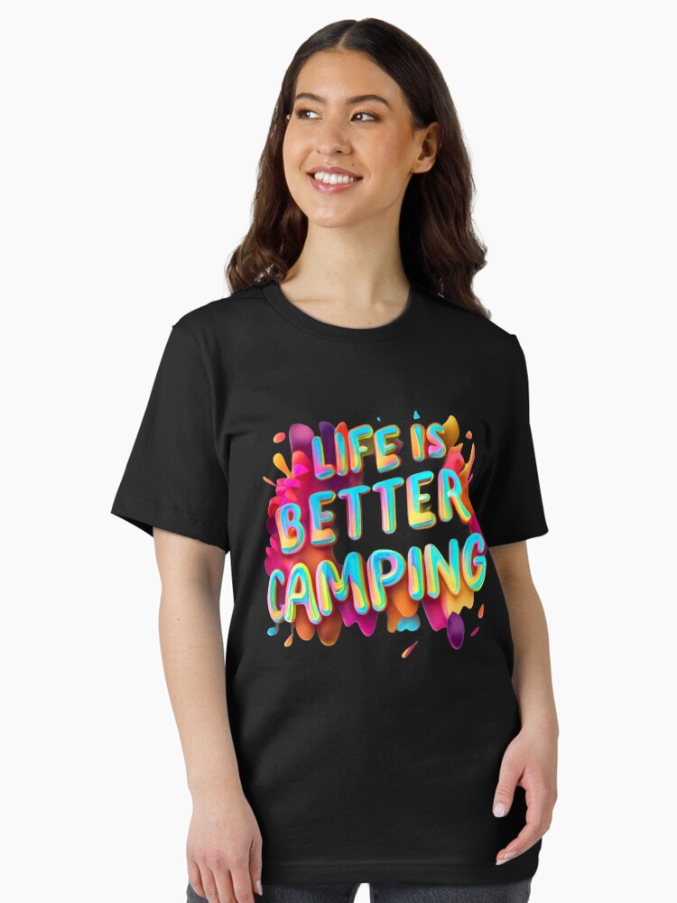 Life Is Better Camping, Colorful Designed Essential T-Shirt Style001