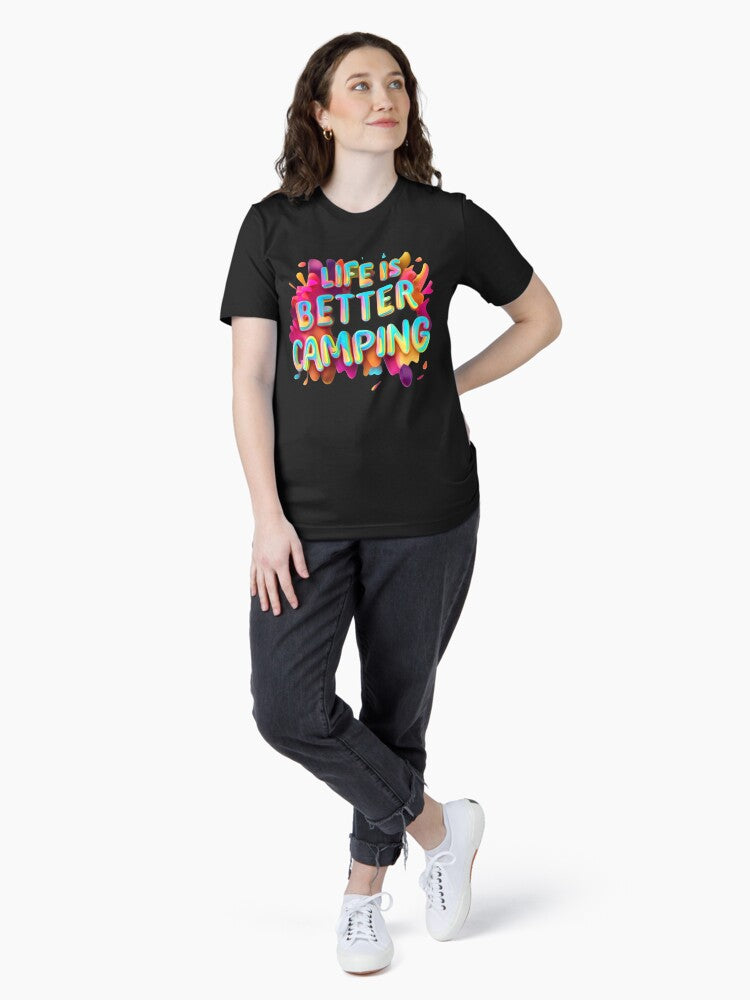 Life Is Better Camping, Colorful Designed Essential T-Shirt Style001