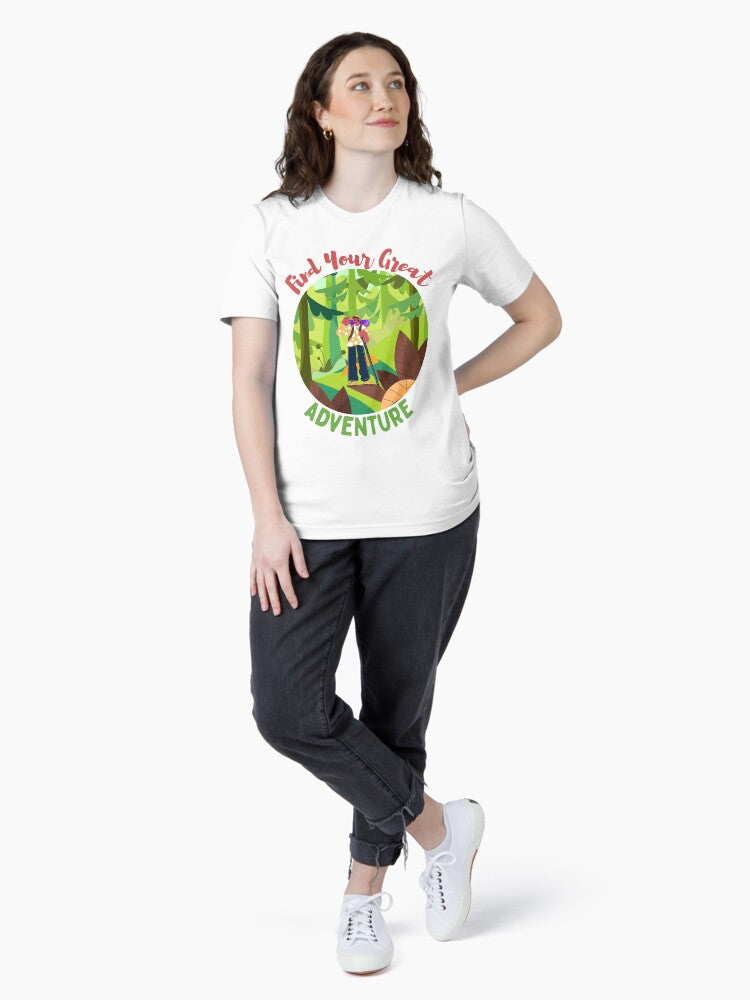 forest adventure background colorful cartoon sketch Essential T-Shirt
