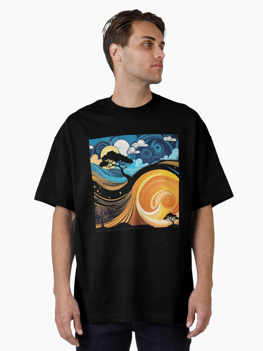 Abstract background Oversized T-Shirt