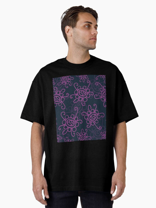 Patterns Graphic Oversized T-Shirt Style002