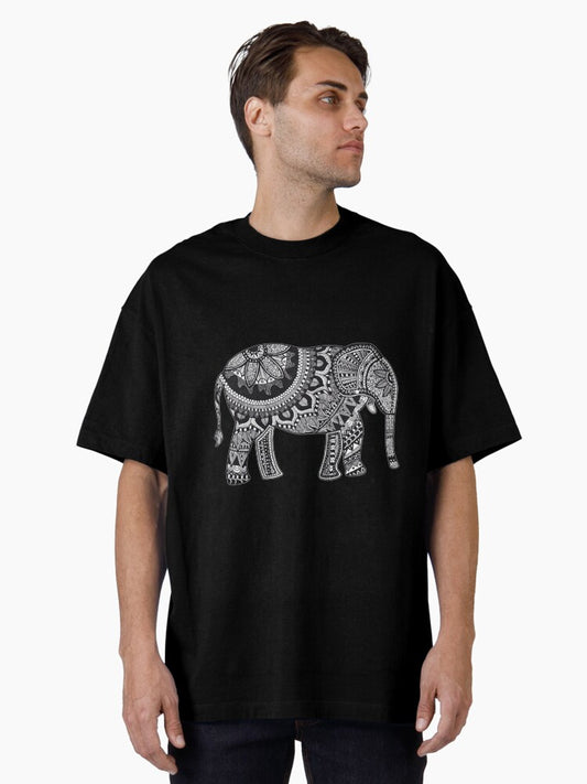 MANDALA ELEPHANT Oversized T-Shirt