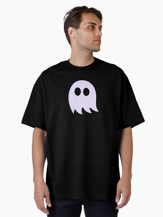 Spooky Cute Ghost Creepy Spirit Chibi Halloween Oversized T-Shirt