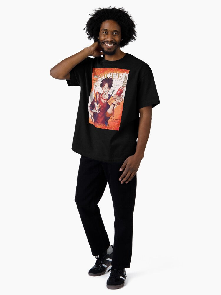 a drawing of portgas d ace Oversized T-Shirt
