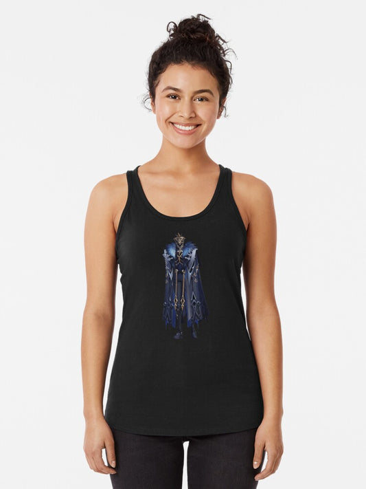 Capitano Genshin Sticker Racerback Tank Top